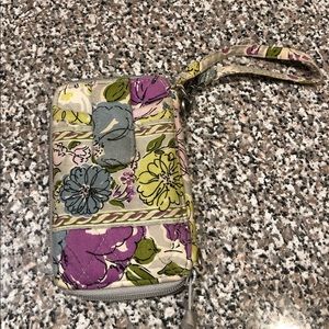 Vera Bradley Watercolor Zip Around Case